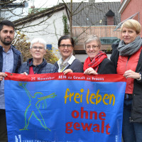 v.links: Abuzar Erdogan, SPD-Bundestagskandidat; Wilma Waldt; Maria Noichl, MdEP; Elisabeth Jordan, SPD-Bezirks- und Stadträtin; Britta Promann, stellv. AsF-Vorsitzende Rosenheim