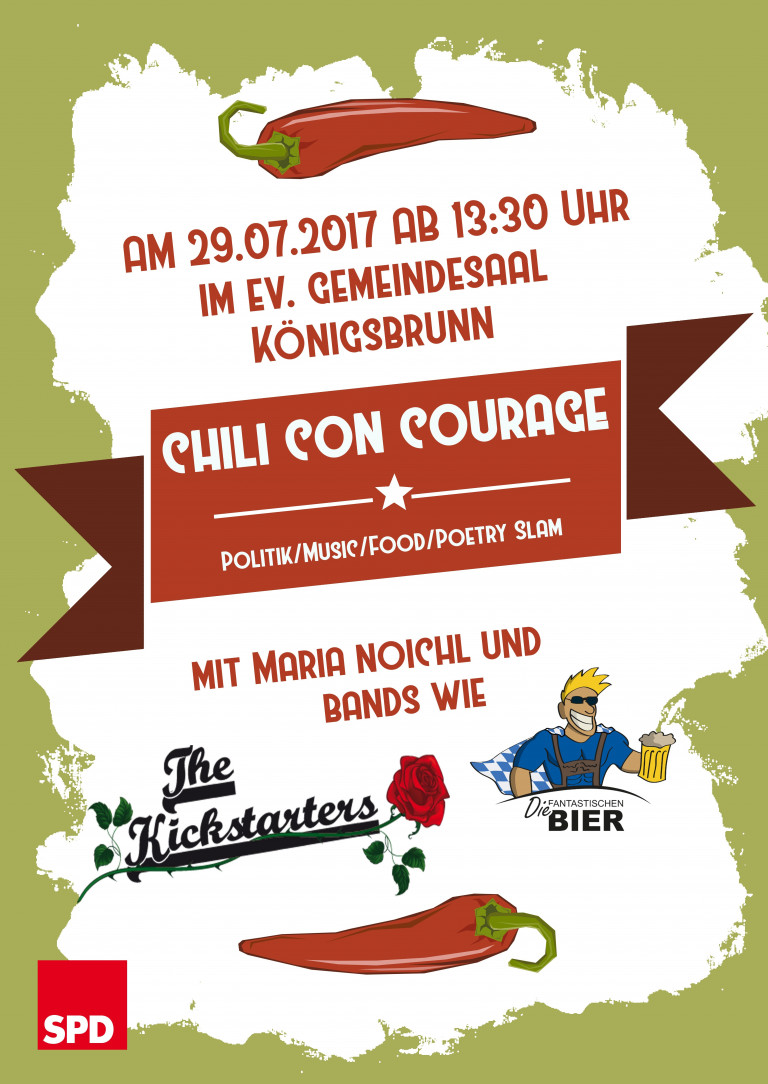 Chili con Courage  - Politik, Music, Food, Poetry Slam