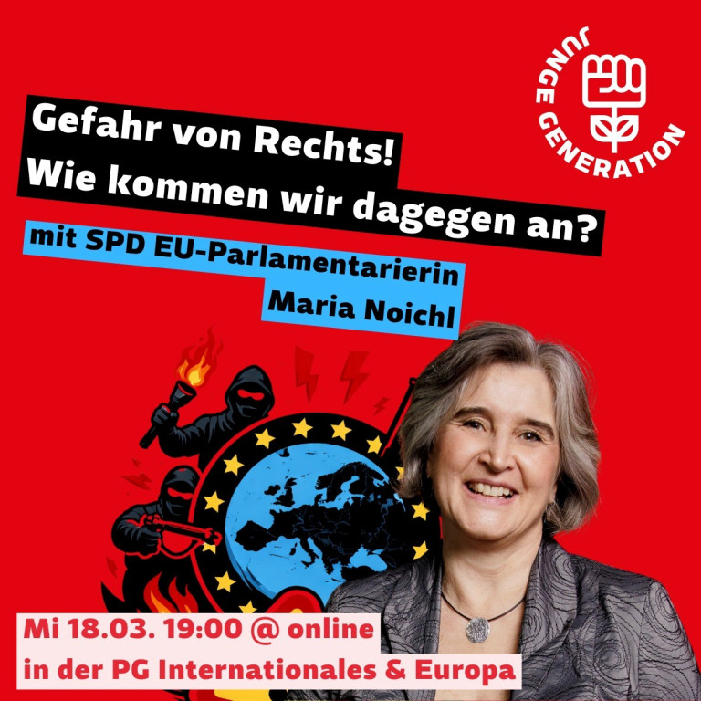 JUSOS Salzburg: Gefahr von Rechts! Wie kommen wir dagegen an? mit Maria Noichl, MdEP